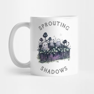 Sprouting Shadows T-Shirt | Dark Boho Witchy Garden Mug